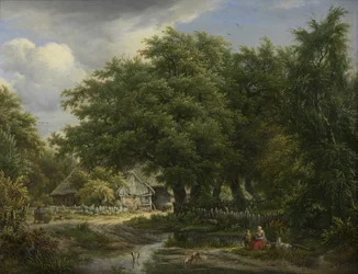 Maison paysanne entre les arbres (Emmen)